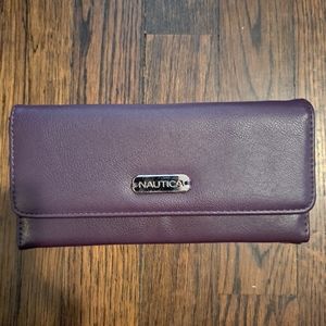 Nautica, Women's, Trifold Wallet, NWOT, Color Purple